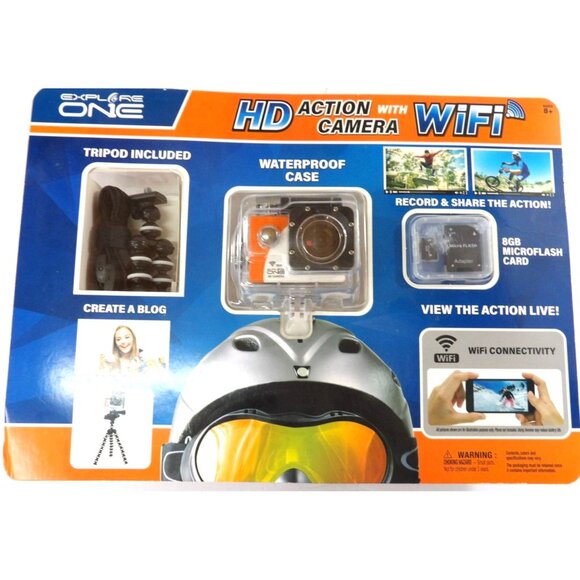 Explore One HD Camera with WiFi and Accessories New - Picture 1 of 4